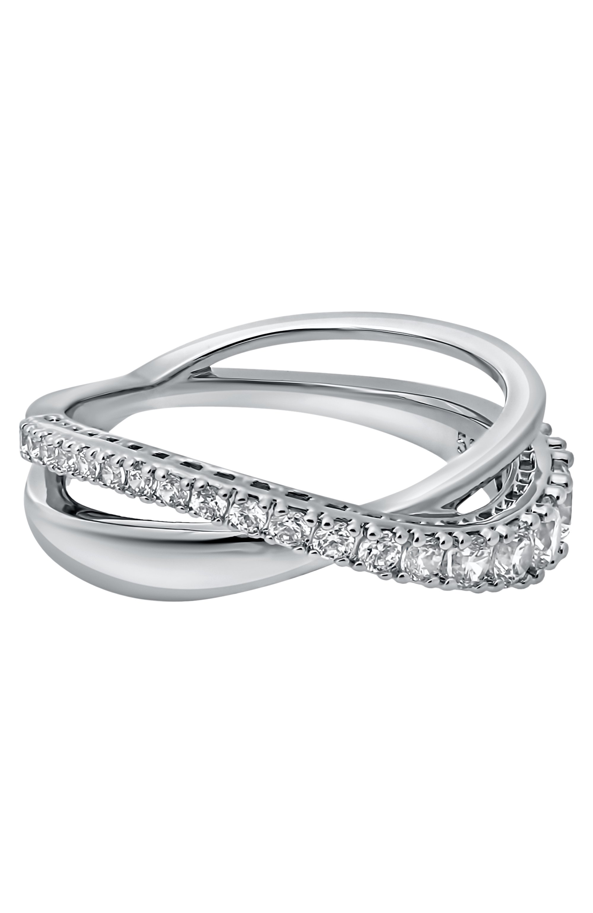 Кольцо hyperbola SWAROVSKI серебряного цвета по цене 18300 руб., арт. 5572724, фото 1 Кольцо hyperbola SWAROVSKI, арт. 5572724, фото 1