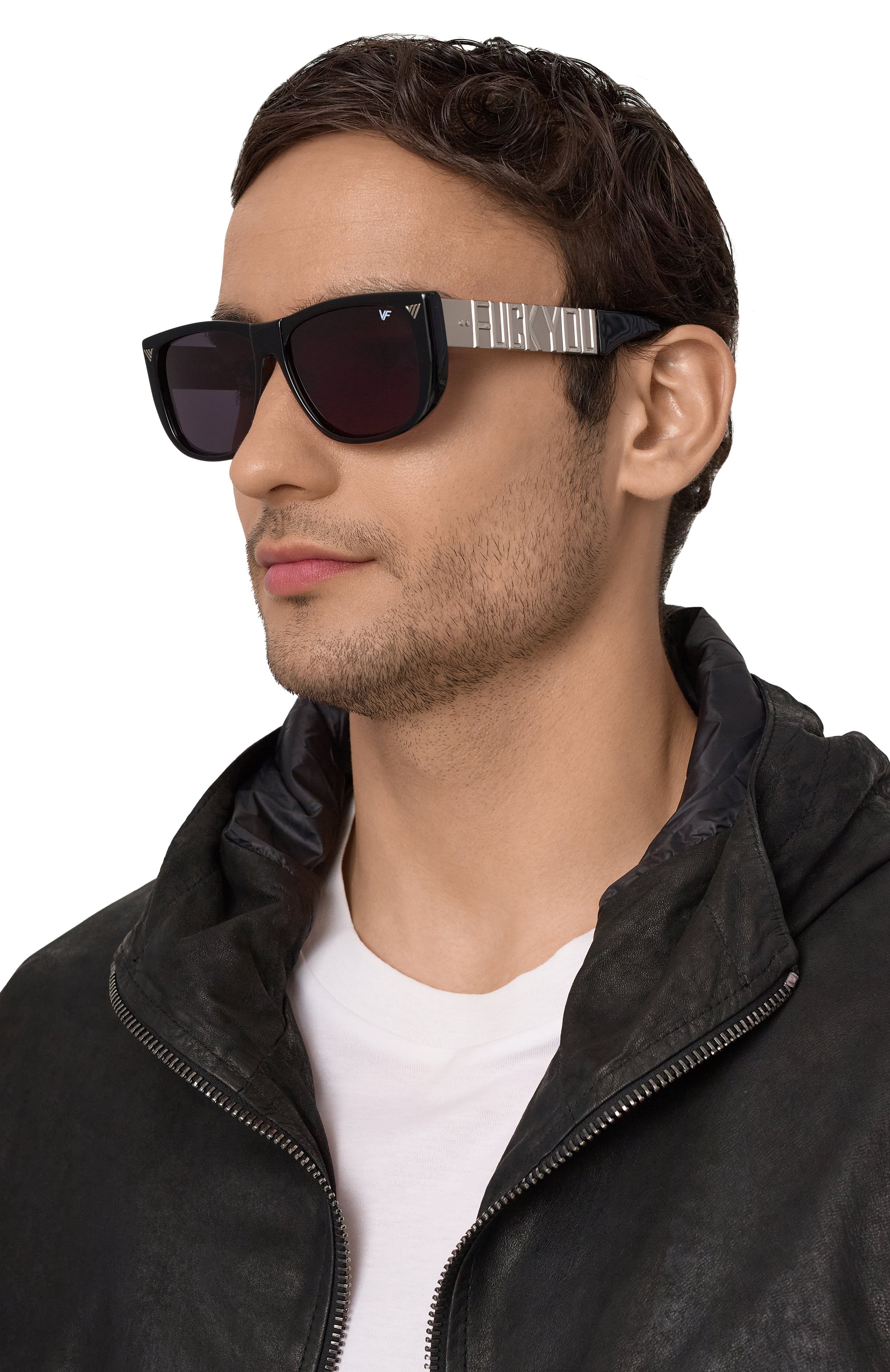 Солнцезащитные очки VINTAGE FRAMES черного цвета по цене 56350 руб., арт. PAY DAY 24KT WHITE G0LD/BLACK, фото 2 Солнцезащитные очки VINTAGE FRAMES, арт. PAY DAY 24KT WHITE G0LD/BLACK, фото 2