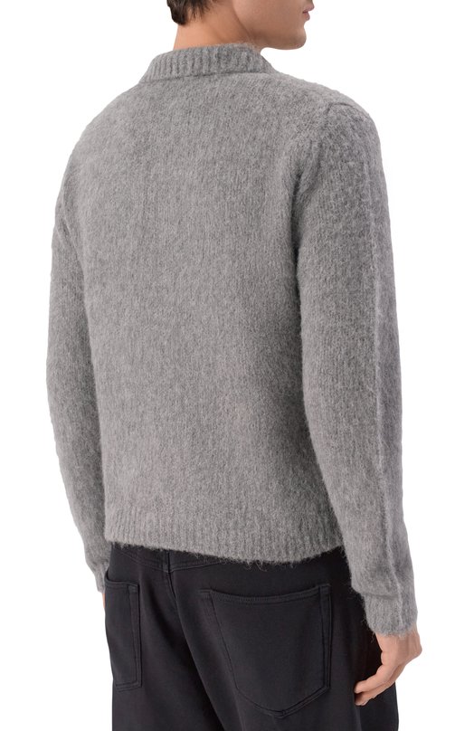 Шерстяной кардиган Dries Van Noten 021225-2709-804 Серый  021225-2709-804 Фото 4