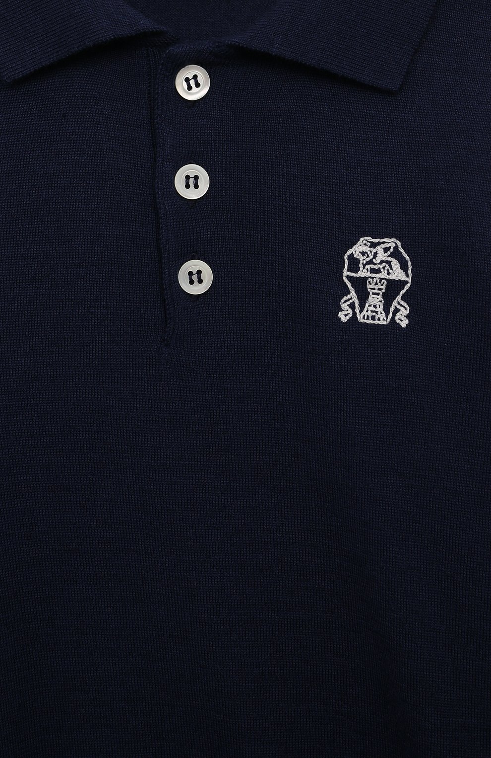 Поло из шерсти и кашемира BRUNELLO CUCINELLI, арт. B24M00105A, фото 3