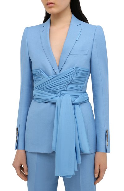 Жакет BURBERRY голубого цвета по цене 249000 руб., арт. 4566152, фото 3 Жакет BURBERRY, арт. 4566152, фото 3