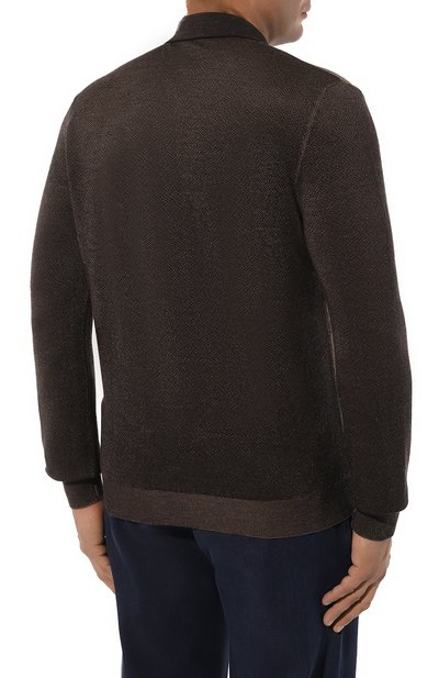 Поло из шерсти и шелка ZILLI, арт. KBP001M0230VRPP00, фото 4