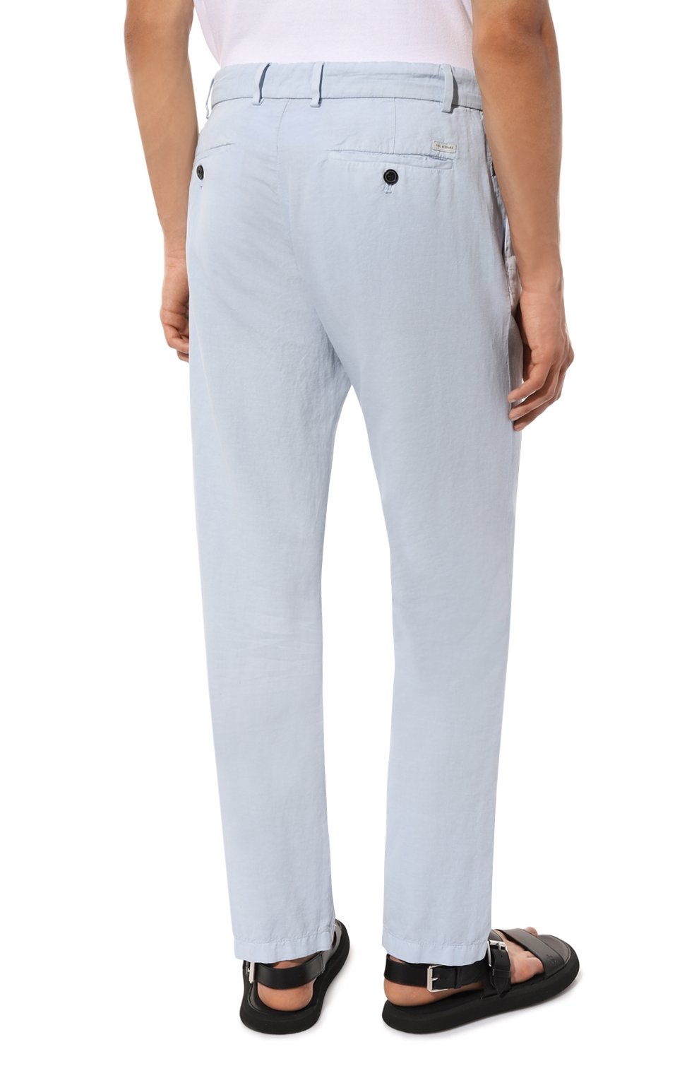 Брюки из хлопка и льна PAUL&SHARK, арт. 23414033, фото 4