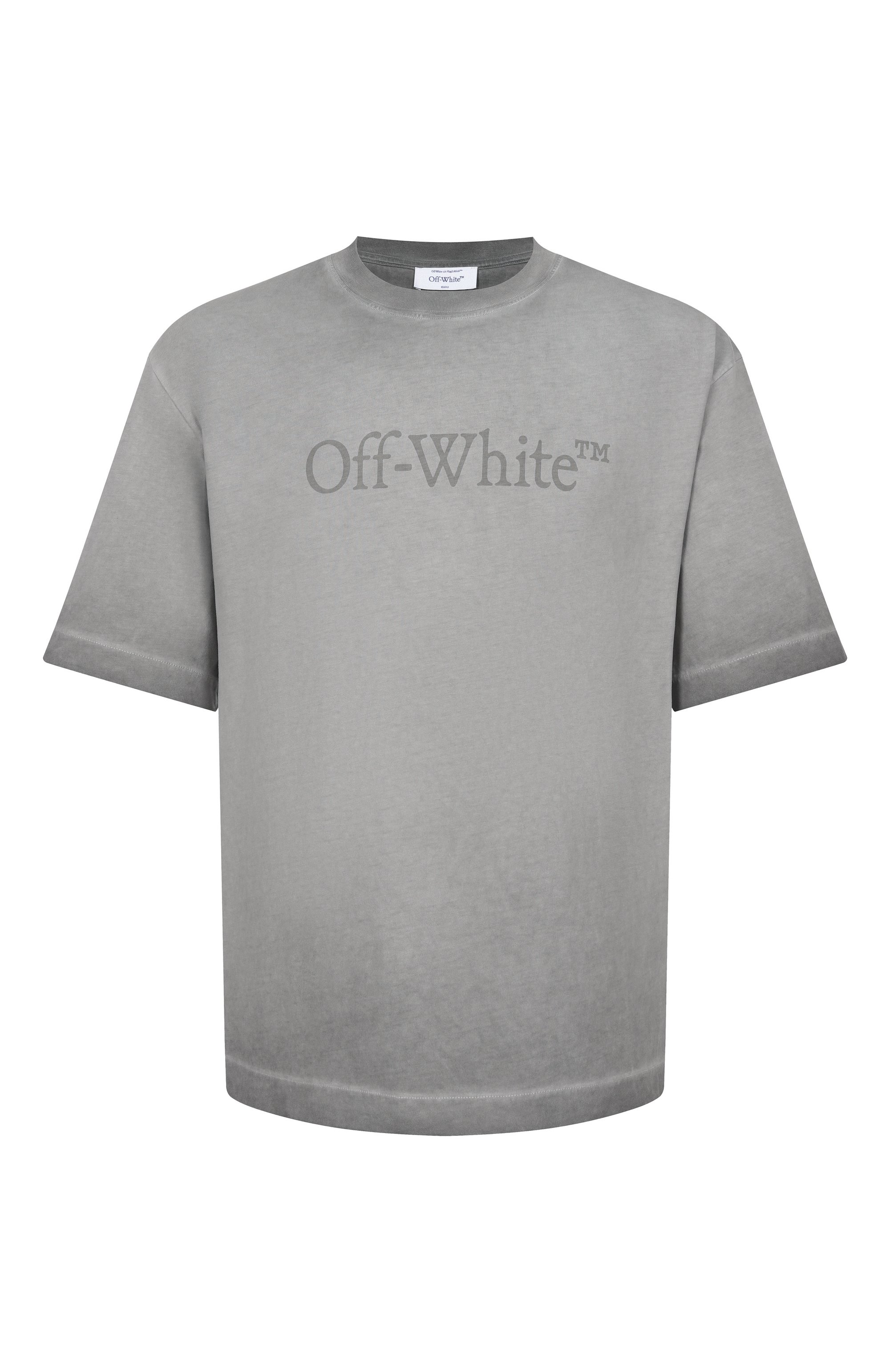 Хлопковая футболка OFF-WHITE, арт. 0MAA120F25JER00Q, фото 1