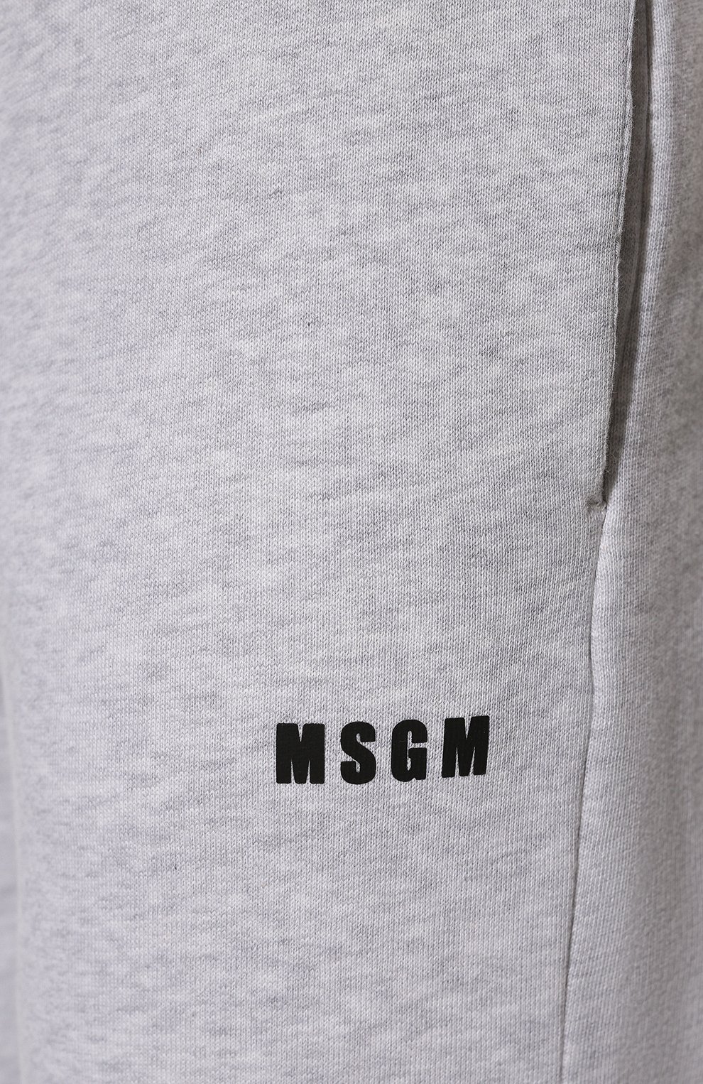 Хлопковые джоггеры MSGM серого цвета по цене 24550 руб., арт. 2000MDP500 200004, фото 5 Хлопковые джоггеры MSGM, арт. 2000MDP500 200004, фото 5