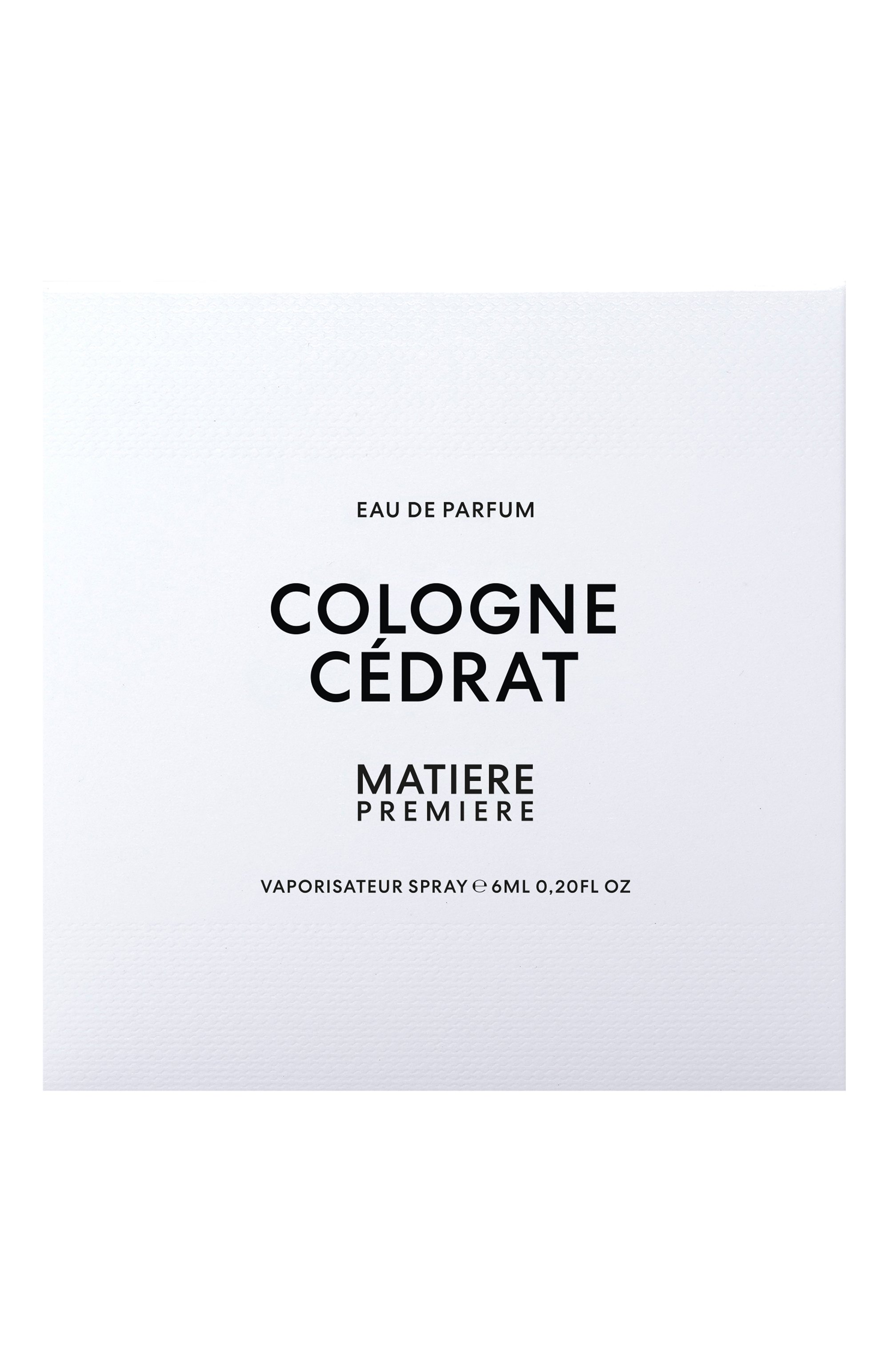 Парфюмерная вода cologne cedrat (6ml) MATIERE PREMIERE бесцветного цвета по цене 5950 руб., арт. 3770007317230, фото 4 Парфюмерная вода cologne cedrat (6ml) MATIERE PREMIERE, арт. 3770007317230, фото 4