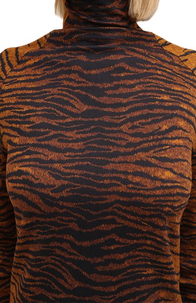 Водолазка из вискозы KENZO коричневого цвета по цене 29950 руб., арт. FA62T08524SV, фото 5 Водолазка из вискозы KENZO, арт. FA62T08524SV, фото 5