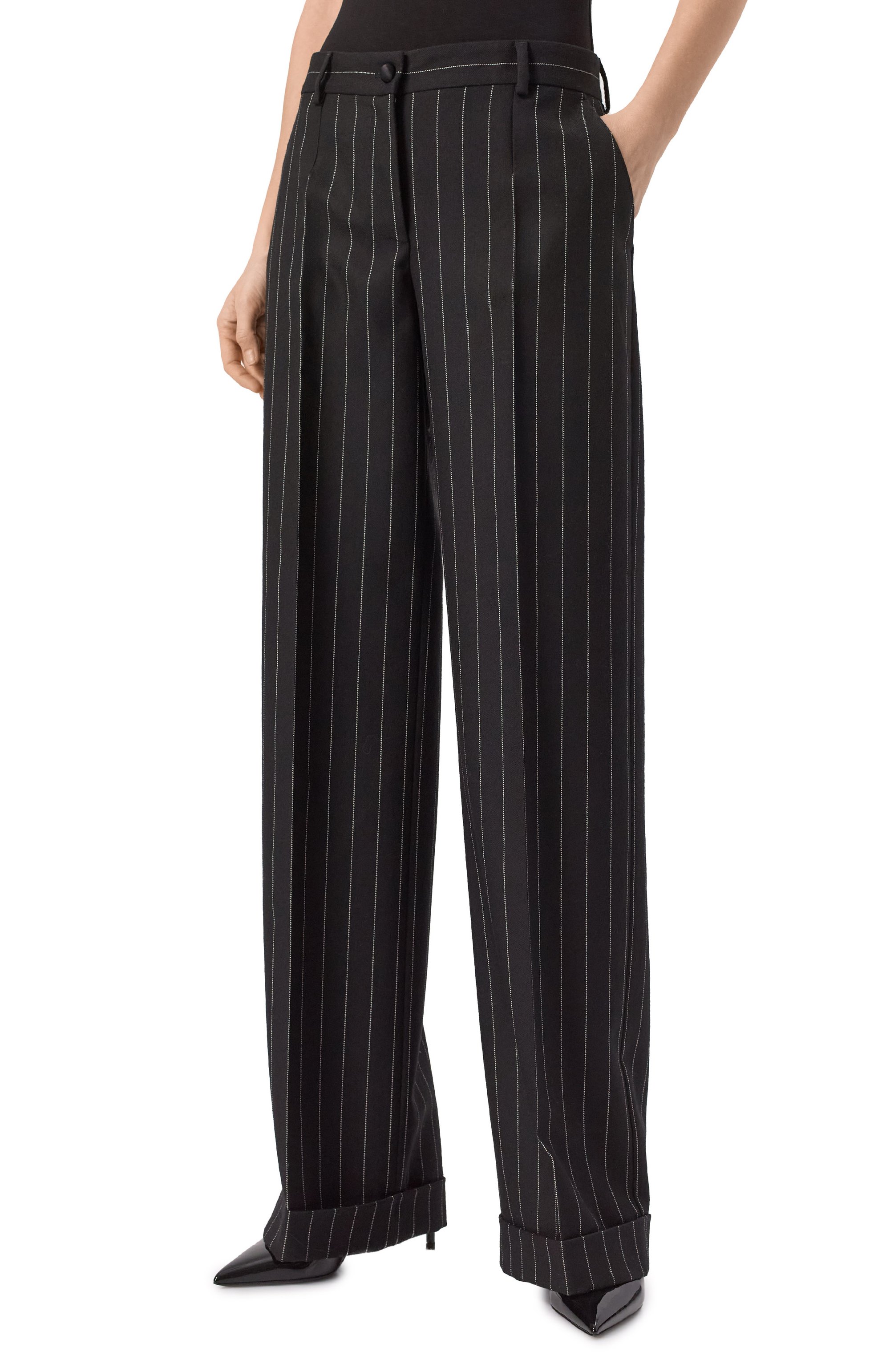 Шерстяные брюки DOLCE & GABBANA, арт. FTDBVT/FR22M, фото 3