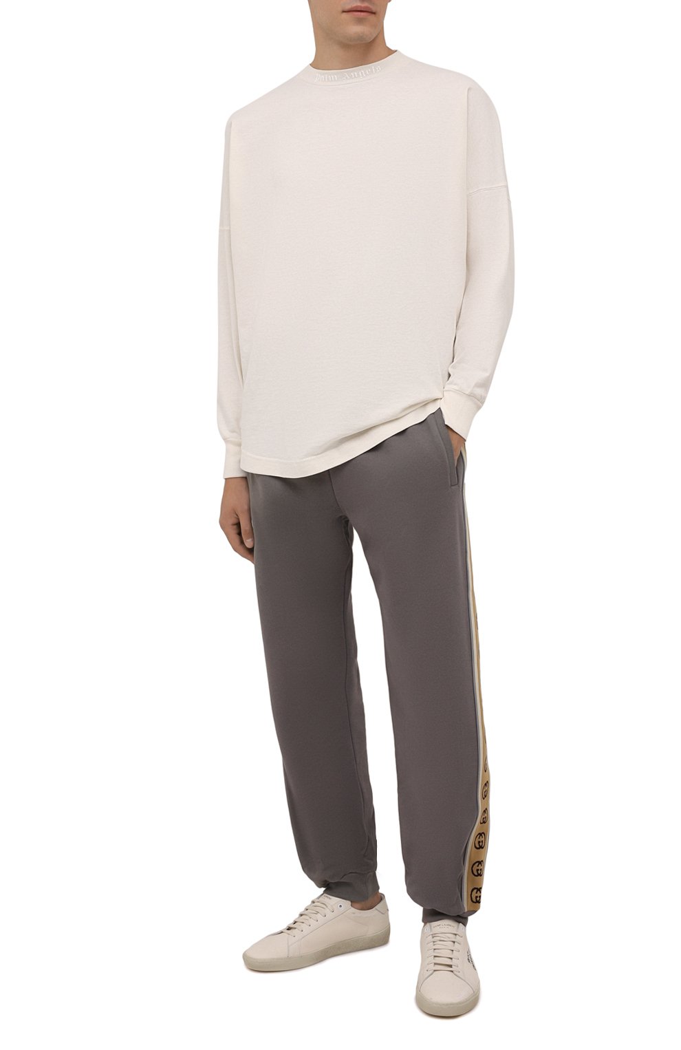 Хлопковый лонгслив PALM ANGELS, арт. PMAB001F21JER0030303, фото 2