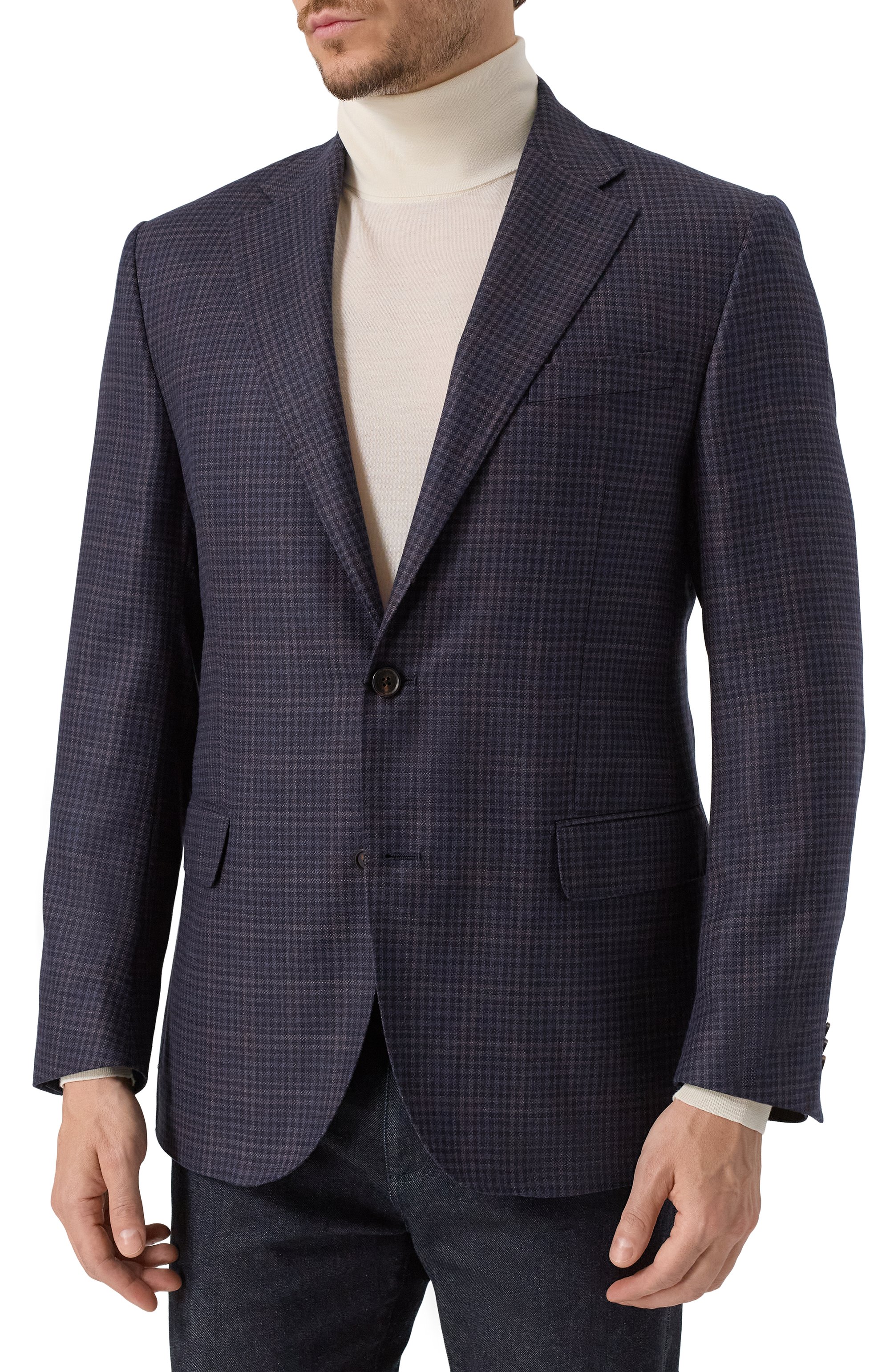 Пиджак из шелка и шерсти CORNELIANI, арт. 266008-2616921, фото 4