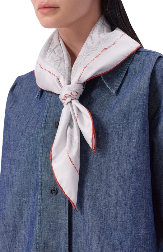 Шелковый платок Jacquemus 25HACU00824/AW00263 Серый  25HACU00824/AW00263 Фото 2