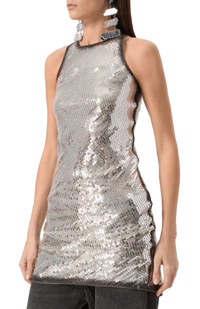 Платье с отделкой пайетками THE ATTICO, арт. 250WCA00389/EEE103SP, фото 3