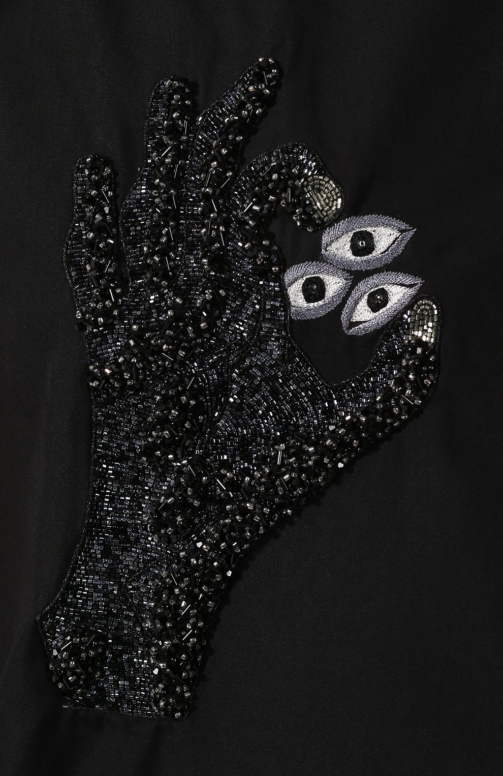 Хлопковая рубашка YOHJI YAMAMOTO черного цвета по цене 75250 руб., арт. YJ-B06-028, фото 5 Хлопковая рубашка YOHJI YAMAMOTO, арт. YJ-B06-028, фото 5