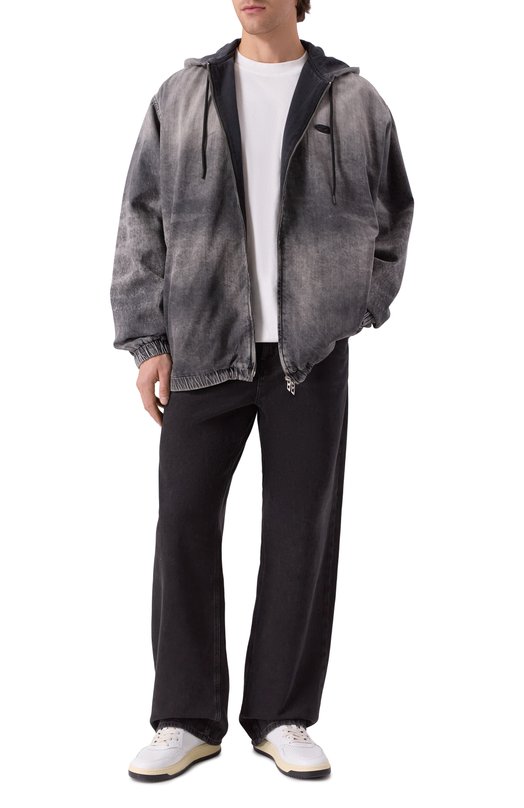 Толстовка из хлопка и лиоцелла Diesel A18343/0CEBC Чёрный  A18343/0CEBC Фото 2