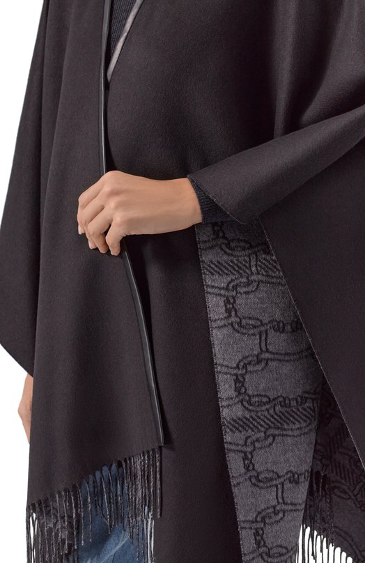 Двусторонняя накидка Agnona AM0804E/H7106E Чёрный  AM0804E/H7106E Фото 5