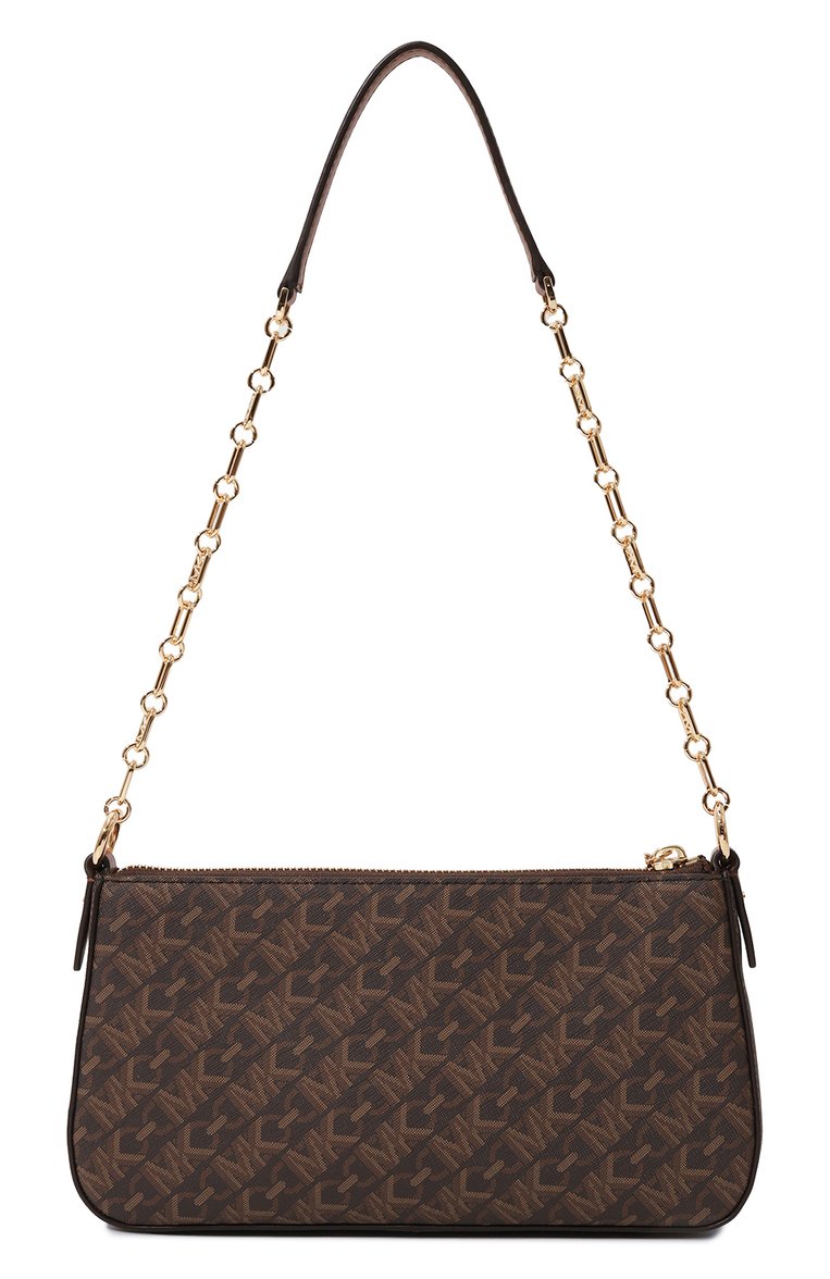 Женская сумка empire MICHAEL MICHAEL KORS коричневого цвета, арт. 32H3G8EW6B | Фото 6 (Размер: small; Материал сплава: Проставлено; Драгоценные камни: Проставлено; Материал: Экокожа)