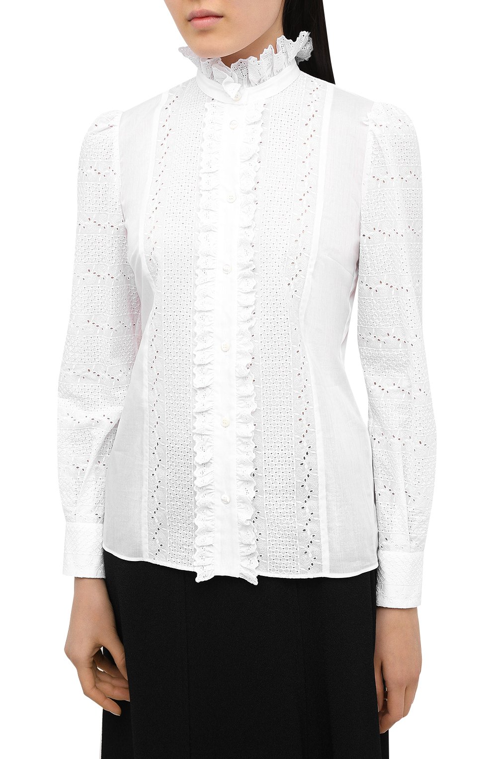 Хлопковая блузка DOLCE & GABBANA, арт. F5N57T/FR5CJ, фото 3