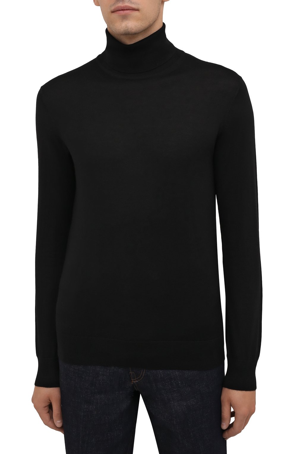 Водолазка из кашемира и шелка ZEGNA черного цвета по цене 104000 руб., арт. UYJ00/120, фото 3 Водолазка из кашемира и шелка ZEGNA, арт. UYJ00/120, фото 3