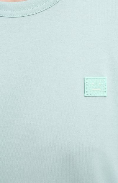 Хлопковая футболка ACNE STUDIOS светло-зеленого цвета по цене 17100 руб., арт. 25E173/W, фото 5 Хлопковая футболка ACNE STUDIOS, арт. 25E173/W, фото 5