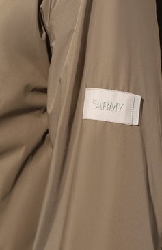Женский комплект из плаща и куртки YS ARMY PARIS темно-бежевого цвета, арт. 22EFM05010M32W | Фото 5 (Рукава: Длинные; Длина (верхняя одежда): Короткие; Материал внешний: Синтетический материал; Материал подклада: Синтетический материал; Стили: Спорт-шик; Материал сплава: Проставлено; Драгоценные камни: Проставлено; Кросс-КТ: Куртка)