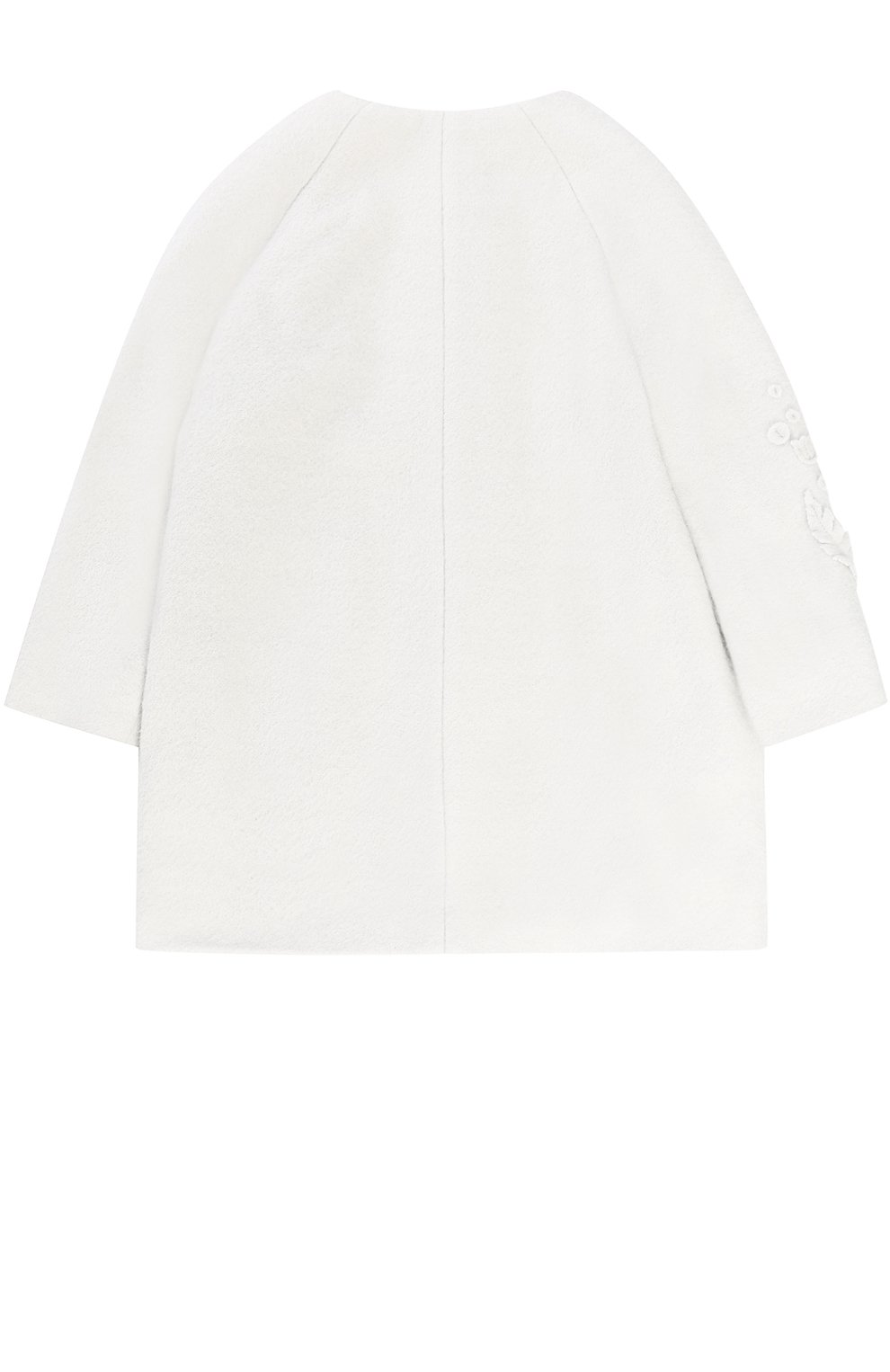 Пальто с круглым вырезом и аппликациями MONNALISA, арт. 190105R5, фото 2