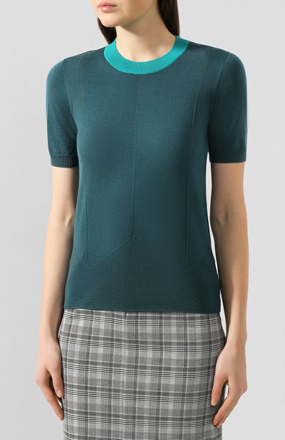 Шерстяной топ ESCADA SPORT зеленого цвета по цене 24950 руб., арт. 5031976, фото 3 Шерстяной топ ESCADA SPORT, арт. 5031976, фото 3