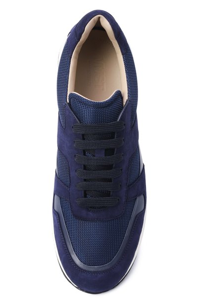 Комбинированные кроссовки MVST темно-синего цвета по цене 94250 руб., арт. SNEAKER 7/CALFSKIN+SUEDE+NYL0N, фото 5 Комбинированные кроссовки MVST, арт. SNEAKER 7/CALFSKIN+SUEDE+NYL0N, фото 5