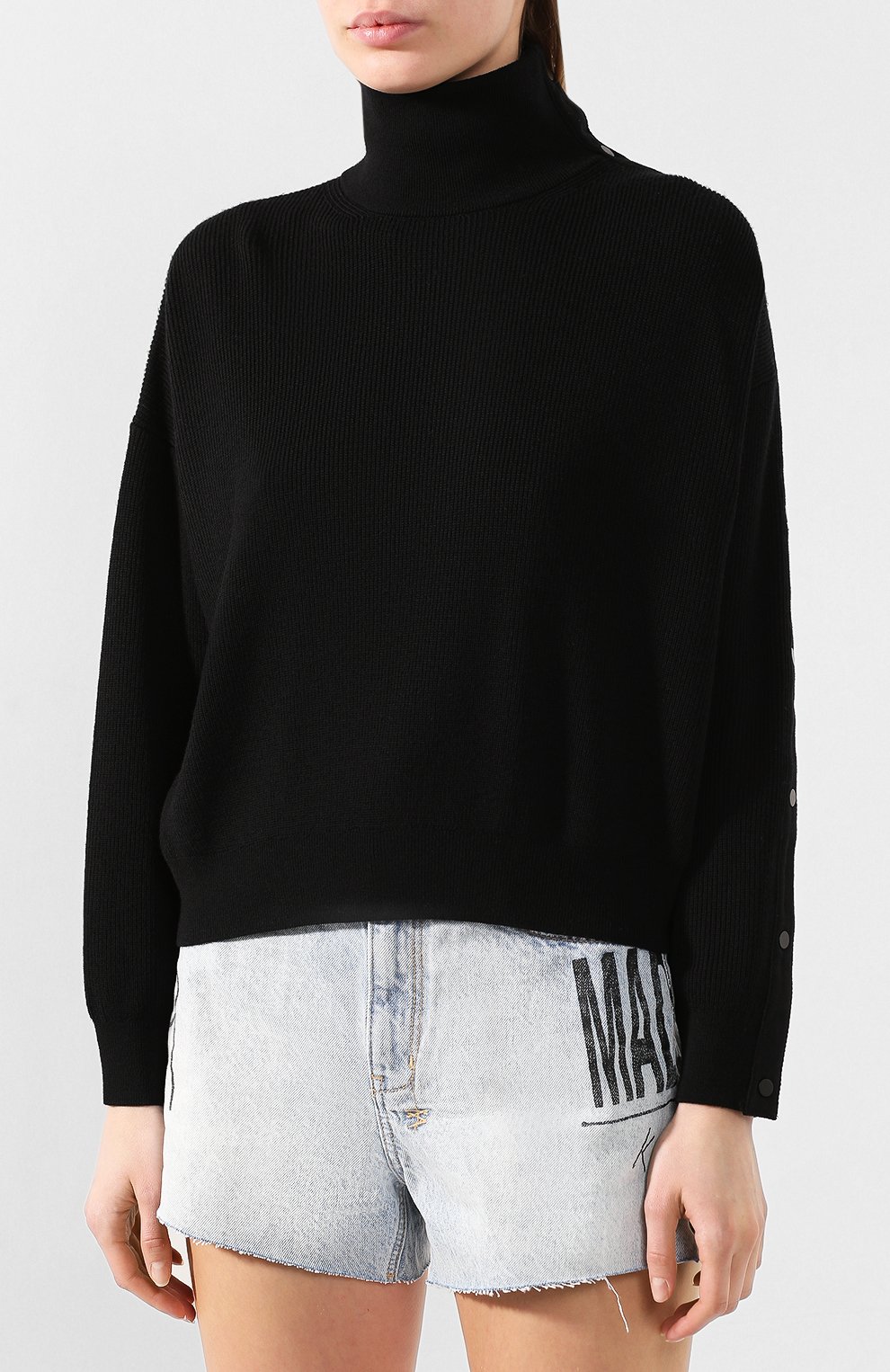 Шерстяной свитер ALEXANDERWANG.T черного цвета по цене 38350 руб., арт. 4KC1201053, фото 3 Шерстяной свитер ALEXANDERWANG.T, арт. 4KC1201053, фото 3