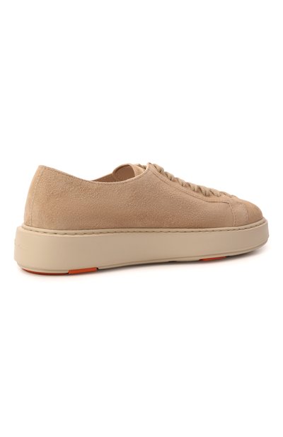 Замшевые кеды SANTONI бежевого цвета по цене 93150 руб., арт. WBCG61322NATCT0Y, фото 5 Замшевые кеды SANTONI, арт. WBCG61322NATCT0Y, фото 5