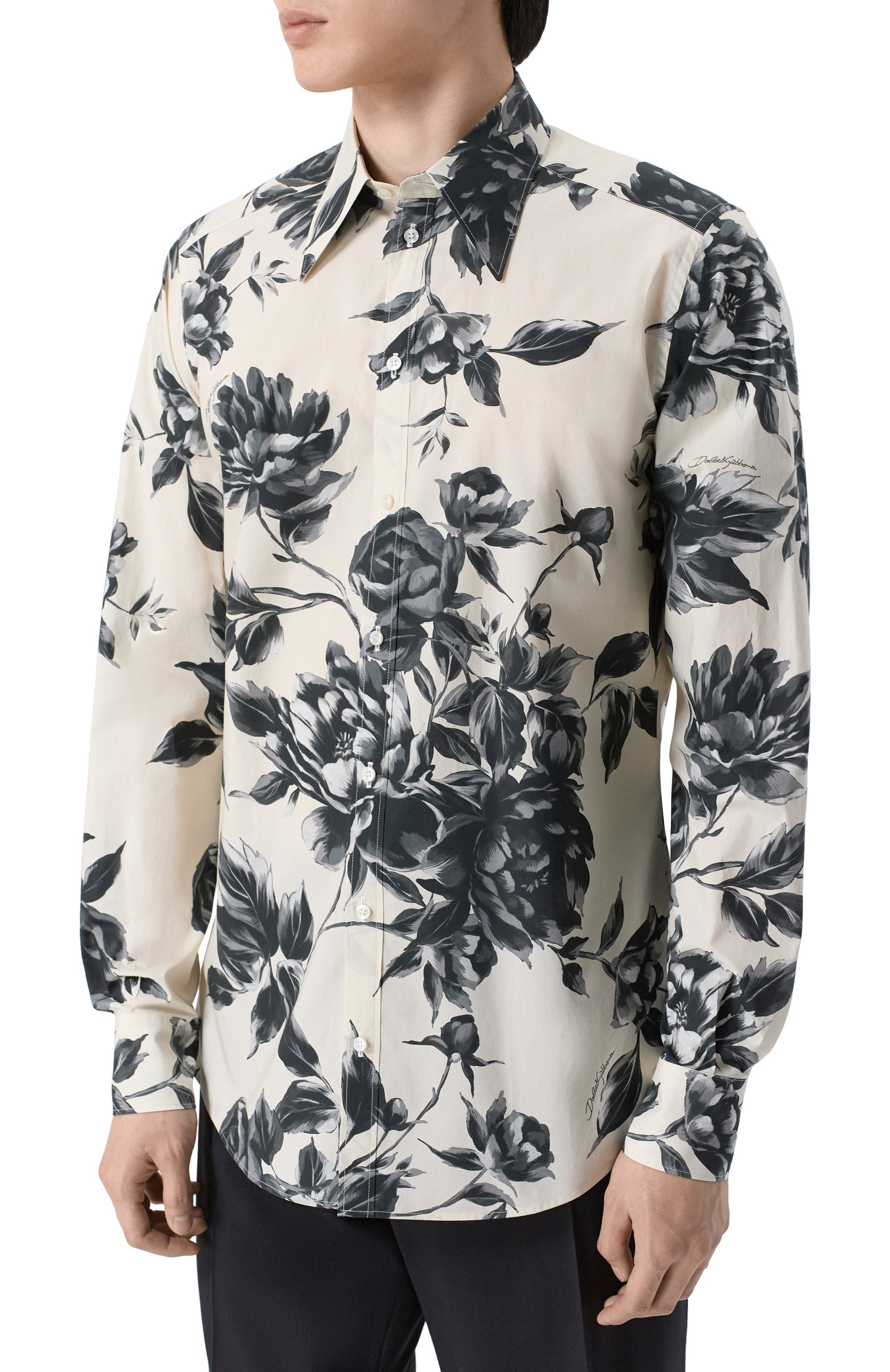 Хлопковая рубашка DOLCE & GABBANA, арт. G5NP9T/HS5UV, фот о 3