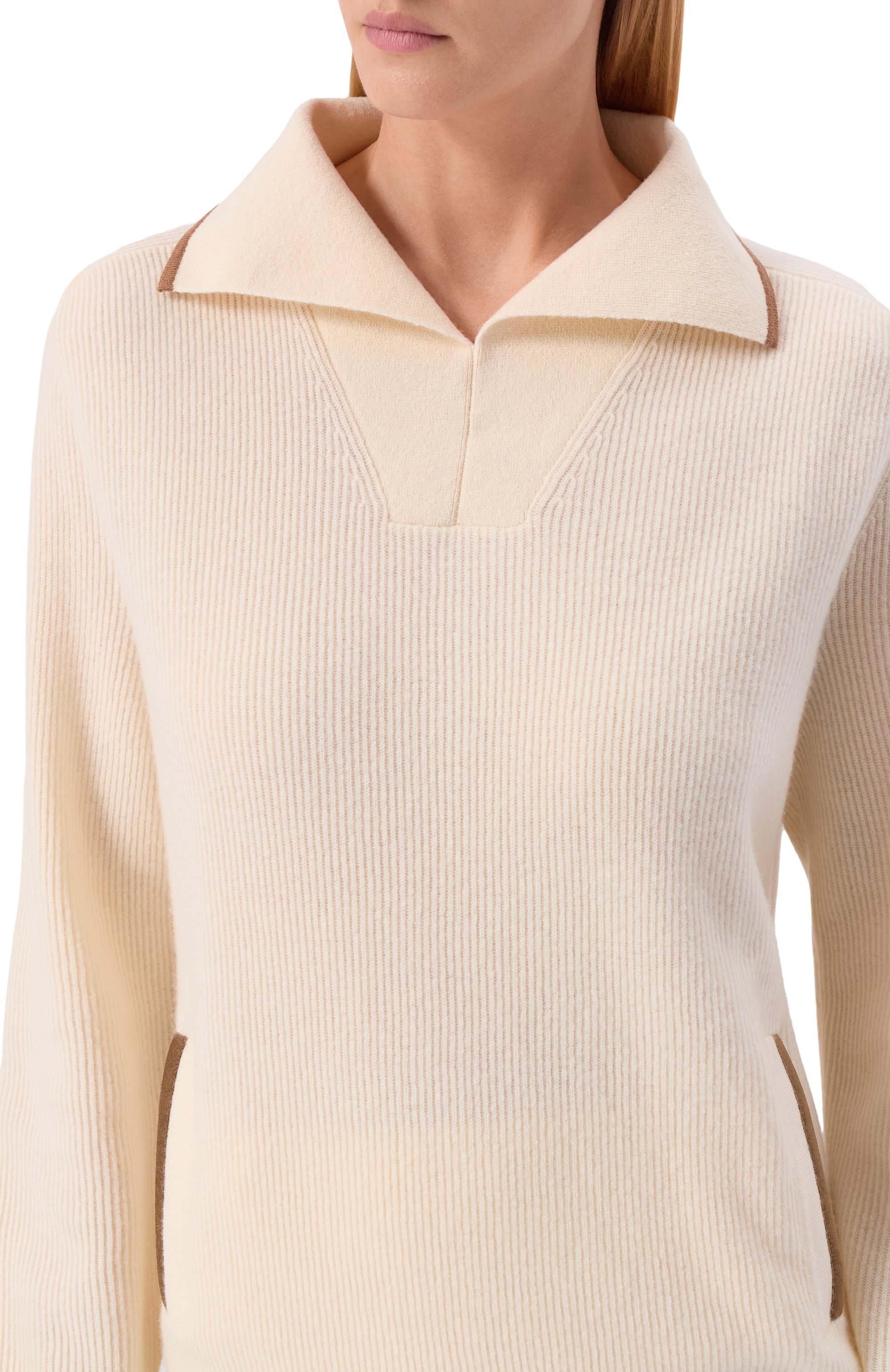 Свитер из шерсти и кашемира KITON, арт. DMKX001K0545H01, фото 5