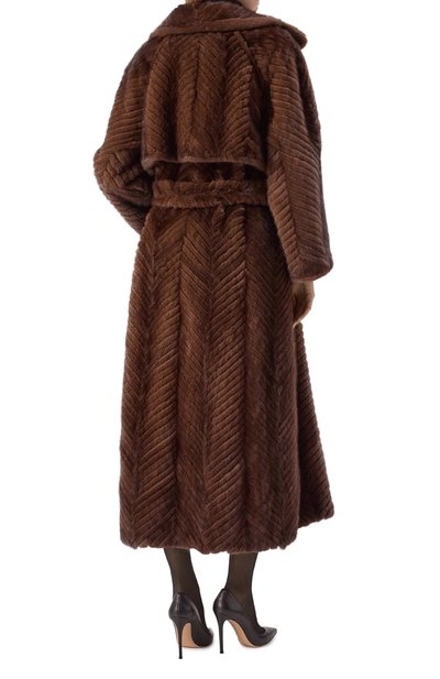 Шуба из норки GIULIA GURMAN коричневого цвета по цене 1890000 руб., арт. 5575DB, фото 4 Шуба из норки GIULIA GURMAN, арт. 5575DB, фото 4