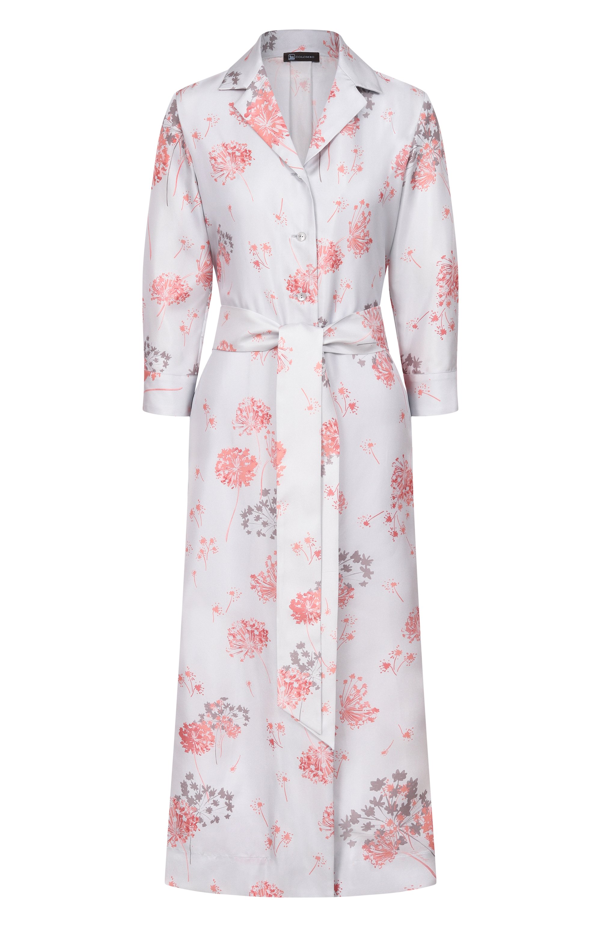 Шелковое платье COLOMBO светло-голубого цвета по цене 331000 руб., арт. AB00355/F/T0666-11-2E, фото 1 Шелковое платье COLOMBO, арт. AB00355/F/T0666-11-2E, фото 1