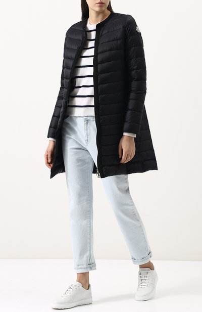 Стеганый пуховик на молнии с круглым вырезом MONCLER, арт. D1-093-49322-94-53048, фото 2