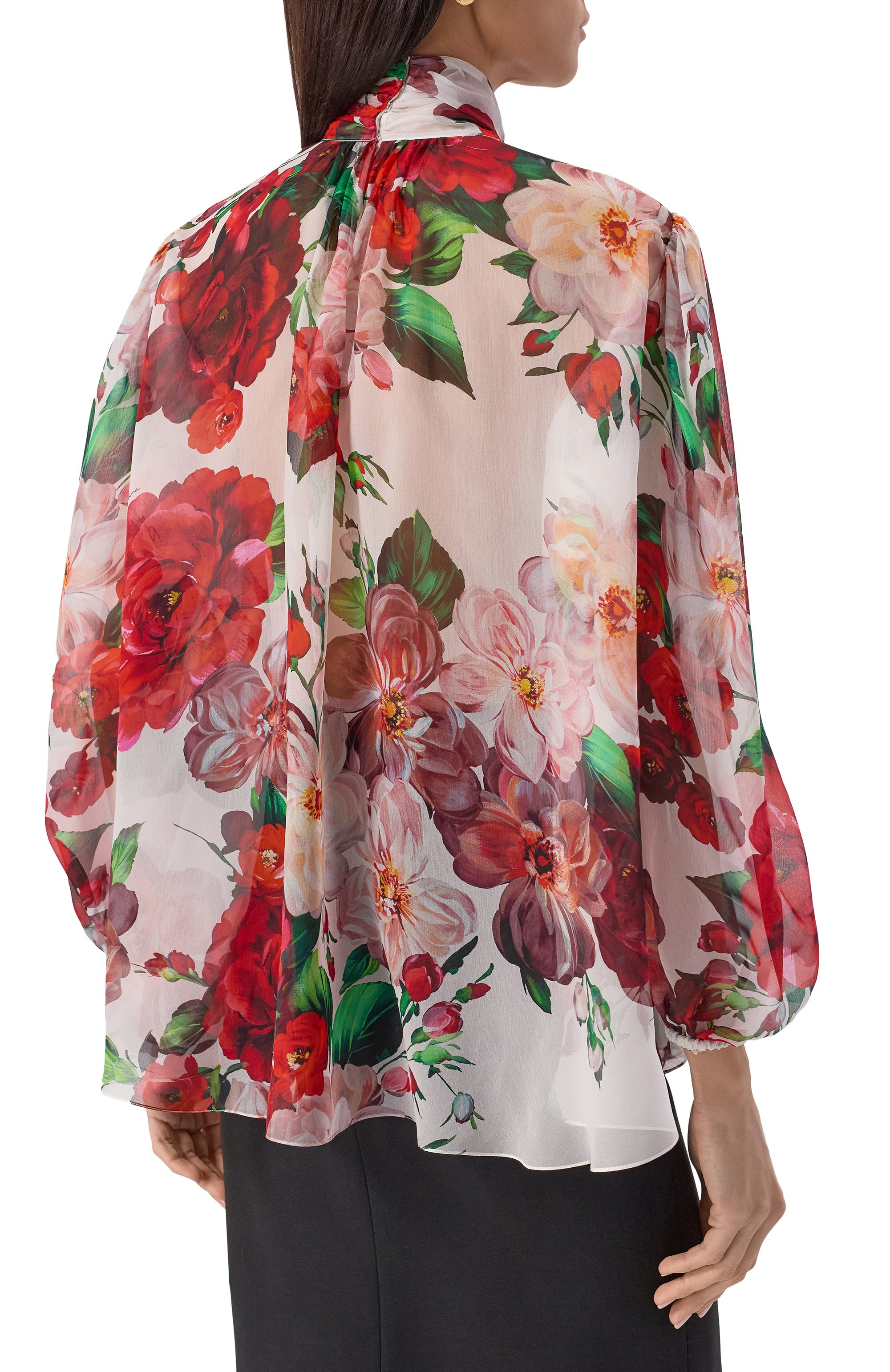 Шелковая блузка DOLCE & GABBANA, арт. F5R62T/IS1Y6, фото 4