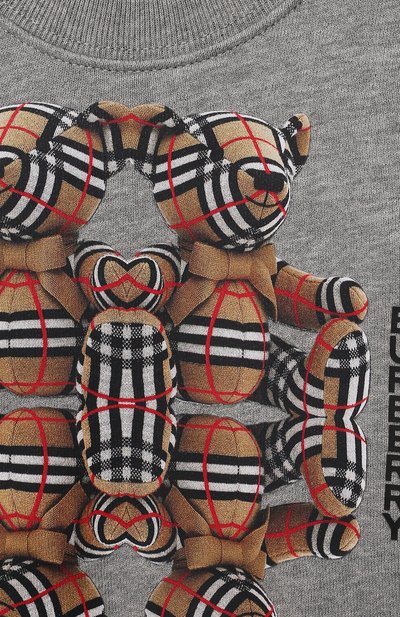 Хлопковый свитшот BURBERRY, арт. 8041216, фото 3