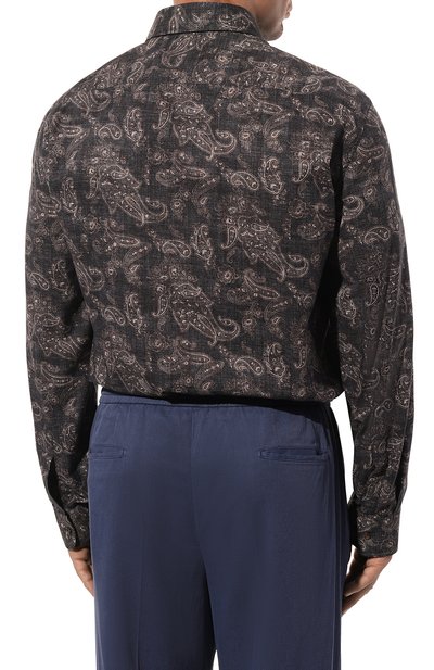 Хлопковая рубашка BRUNELLO CUCINELLI, арт. MY6190627W, фото 4