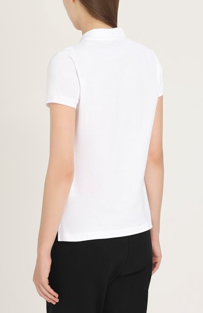 Хлопковое поло с вышитым логотипом бренда POLO RALPH LAUREN, арт. 211505669, фото 4