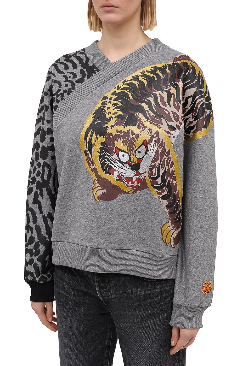Хлопковый свитшот KENZO, арт. FB52SW6194M0, фото 3