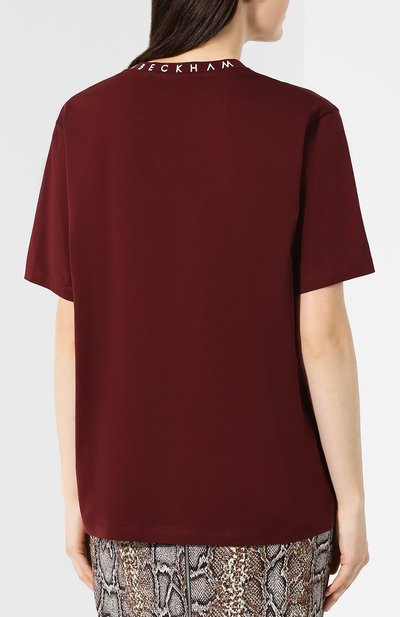 Хлопковая футболка VICTORIA, VICTORIA BECKHAM, арт. JYVV 072E PAW19 C0TT0N JERSEY, фото 4
