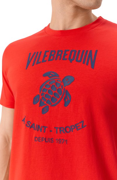 Хлопковая футболка VILEBREQUIN, арт. VBMTS0007/02658, фото 5