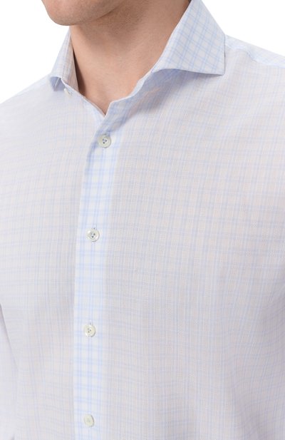 Хлопковая сорочка VAN LAACK голубого цвета по цене 29950 руб., арт. VL-RES0-SF25/152128, фото 5 Хлопковая сорочка VAN LAACK, арт. VL-RES0-SF25/152128, фото 5