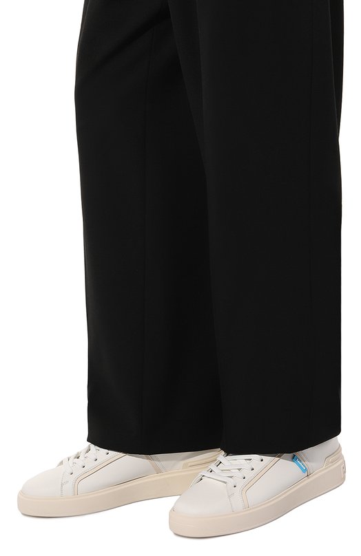 Кожаные кеды B-Court Balmain BM1VI321LTRC Белый  BM1VI321LTRC Фото 3