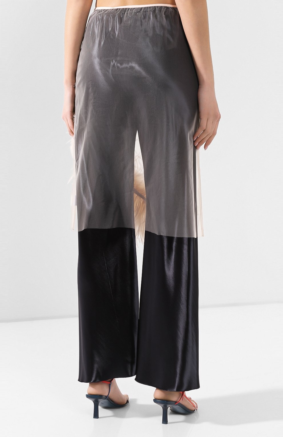 Юбка с отделкой перьями DRIES VAN NOTEN, арт. 201-10892-9305, фото 4