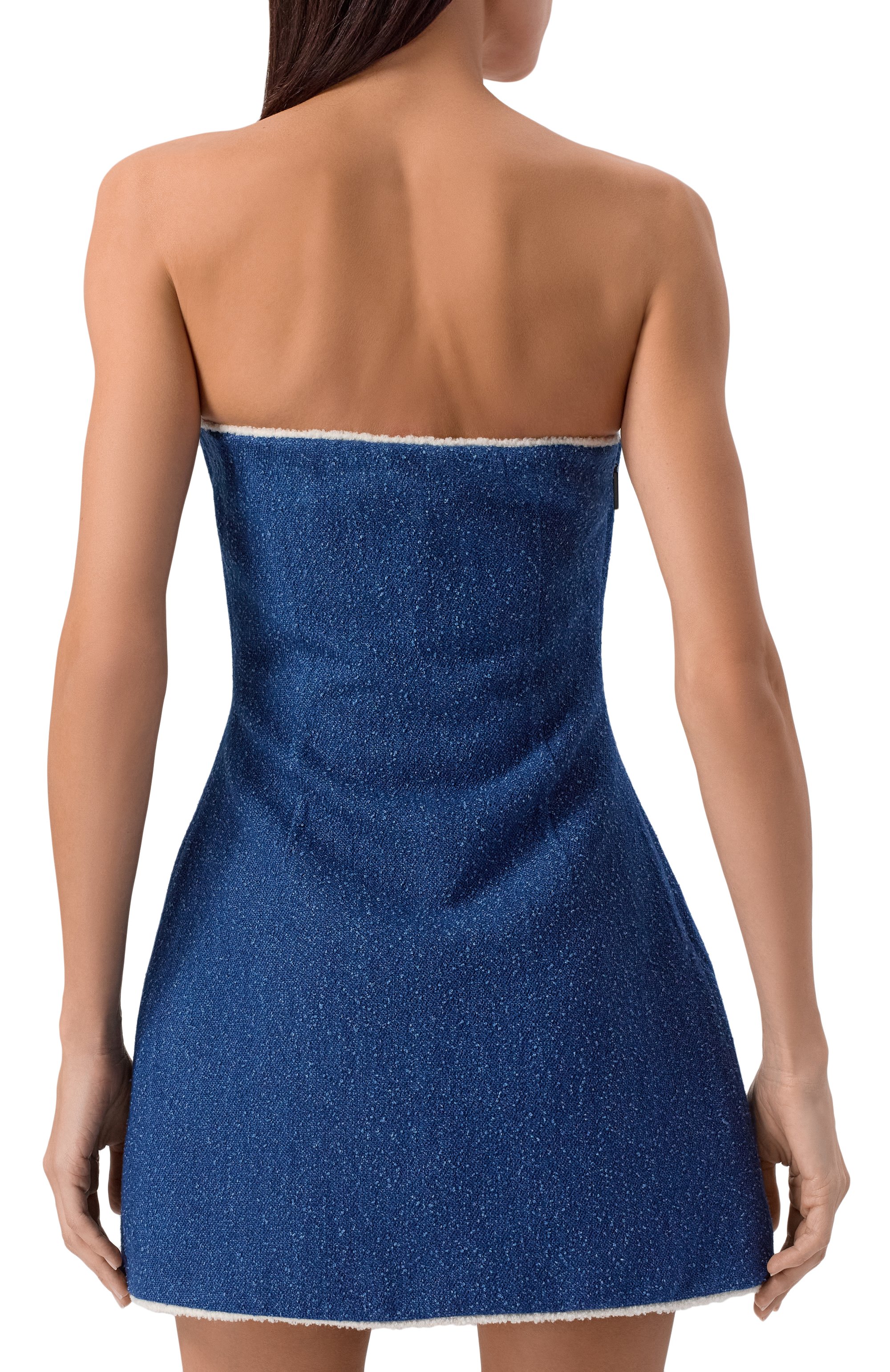 Джинсовое платье MSGM синего цвета по цене 63300 руб., арт. 3841MDA29/257112, фото 4 Джинсовое платье MSGM, арт. 3841MDA29/257112, фото 4