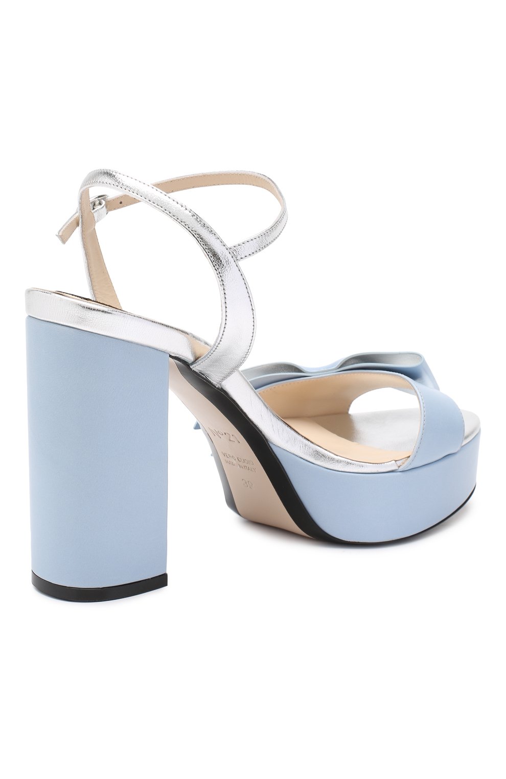 Кожаные босоножки N21, арт. N219E8401/SLINGBACK, фото 4