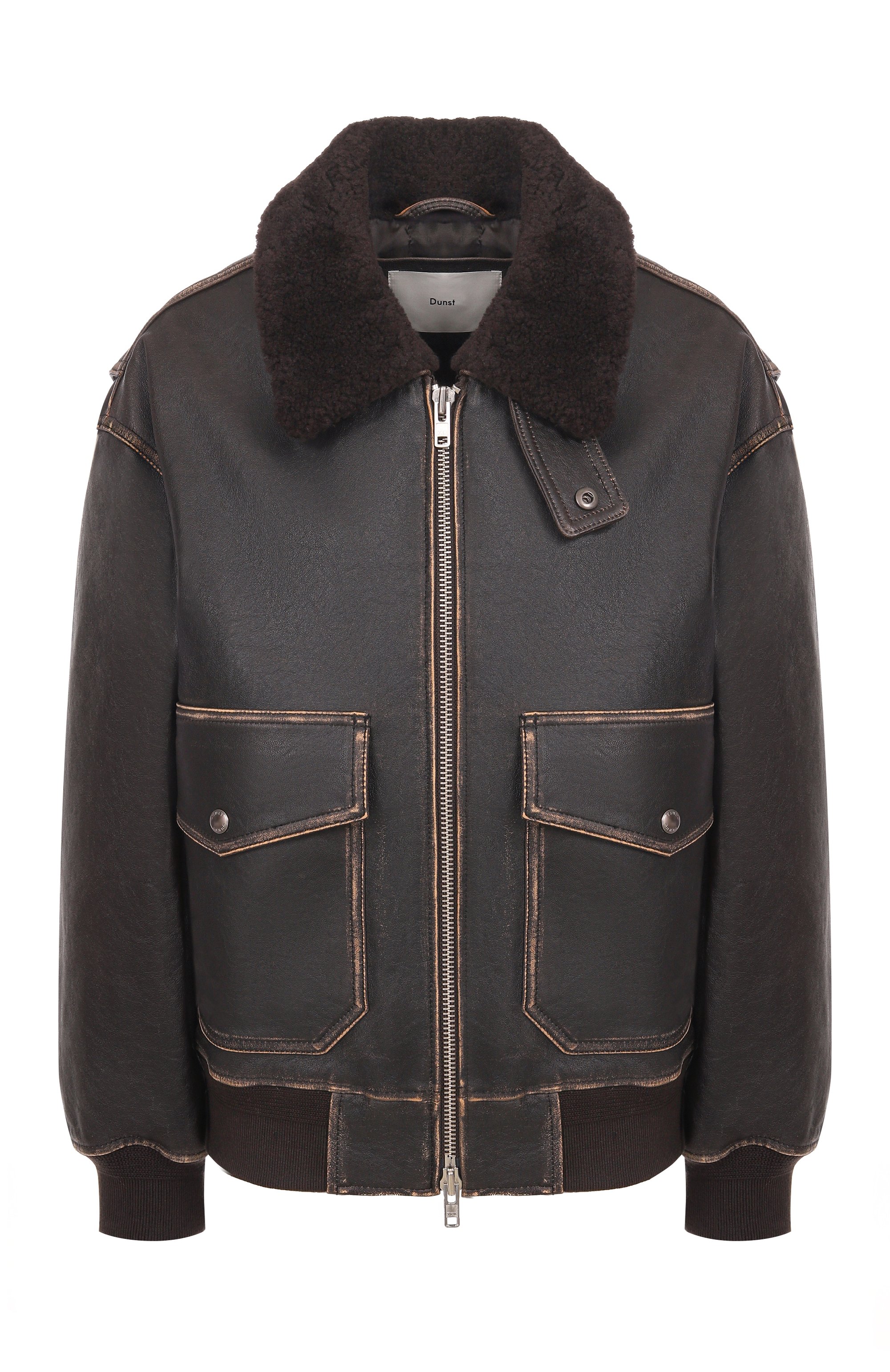 Кожаный бомбер DUNST, арт. UDJU5C102W2, фото 1