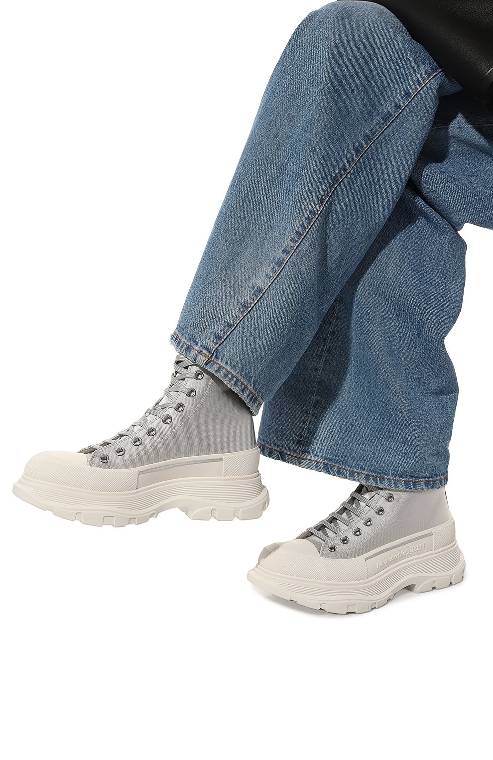 Текстильные ботинки treadslick ALEXANDER MCQUEEN, арт. 697080/W4UR18390, фото 3