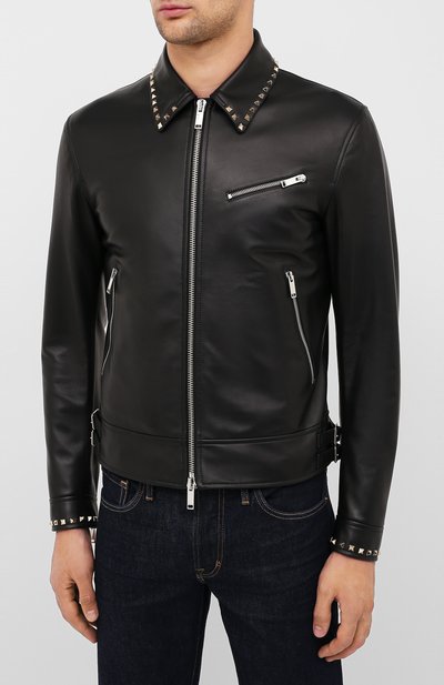 Кожаная куртка VALENTINO, арт. UV3NA02L2AD, фото 3