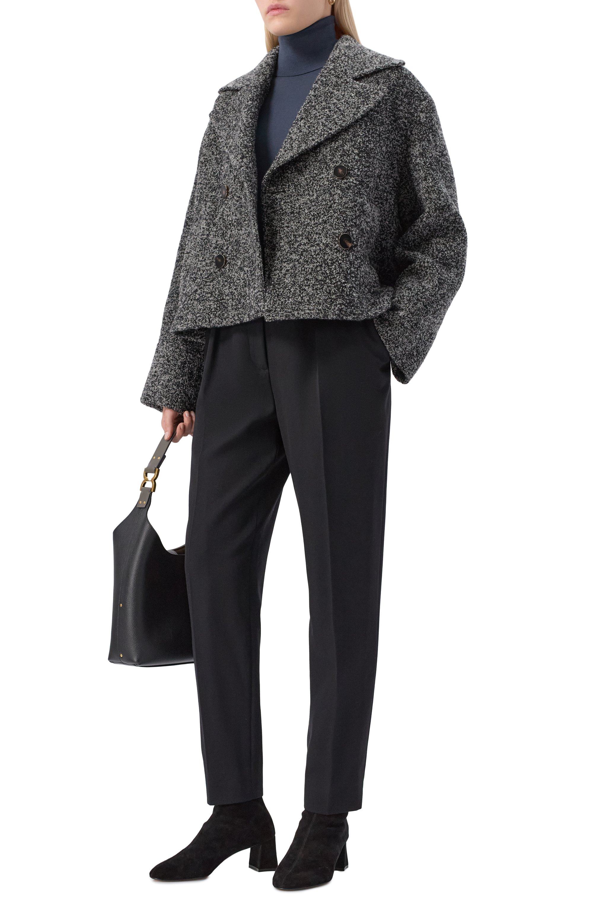 Полупальто из кашемира и шелка AGNONA, арт. TH1012E/U7055E, фото 2